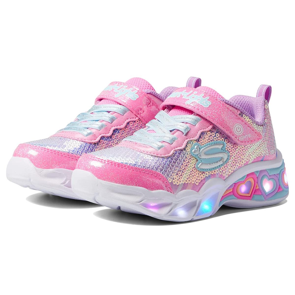 Girl`s Sneakers Athletic Shoes Skechers Kids Pink/Multi