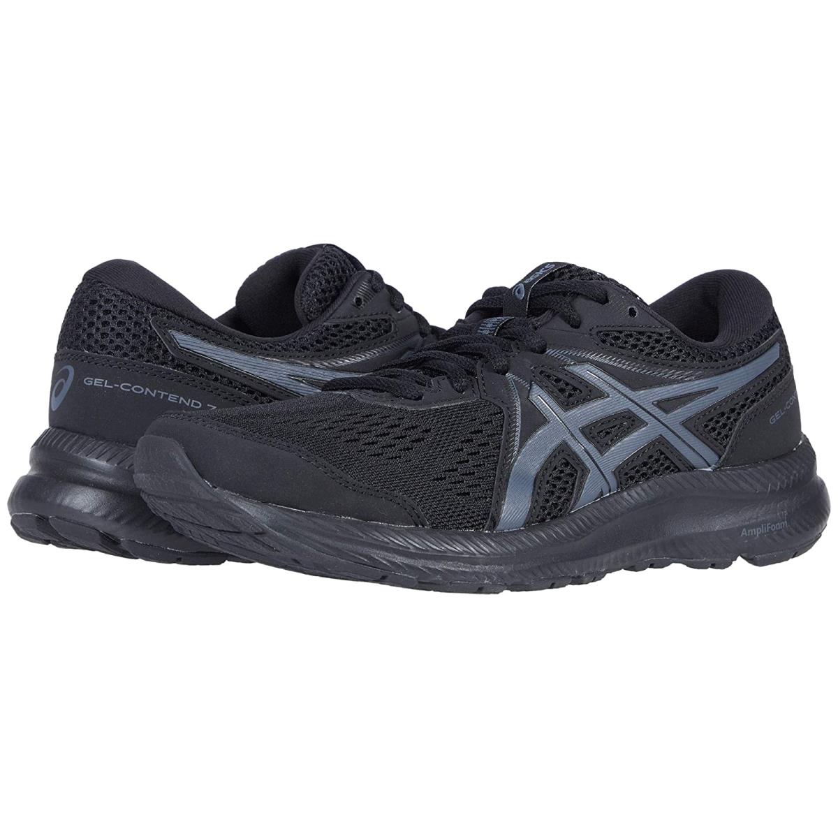 Woman`s Sneakers Athletic Shoes Asics Gel-contend 7 Black/Carrier Grey