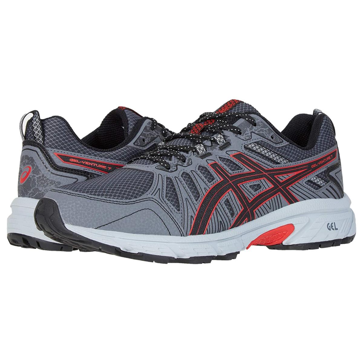 Man`s Sneakers Athletic Shoes Asics Gel-venture 7 Black/Classic Red