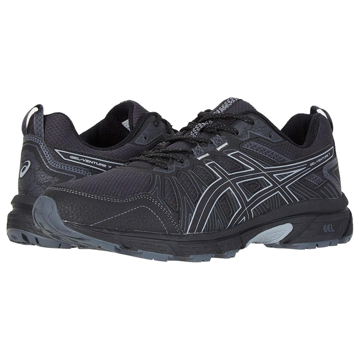 Man`s Sneakers Athletic Shoes Asics Gel-venture 7 Black/Sheet Rock