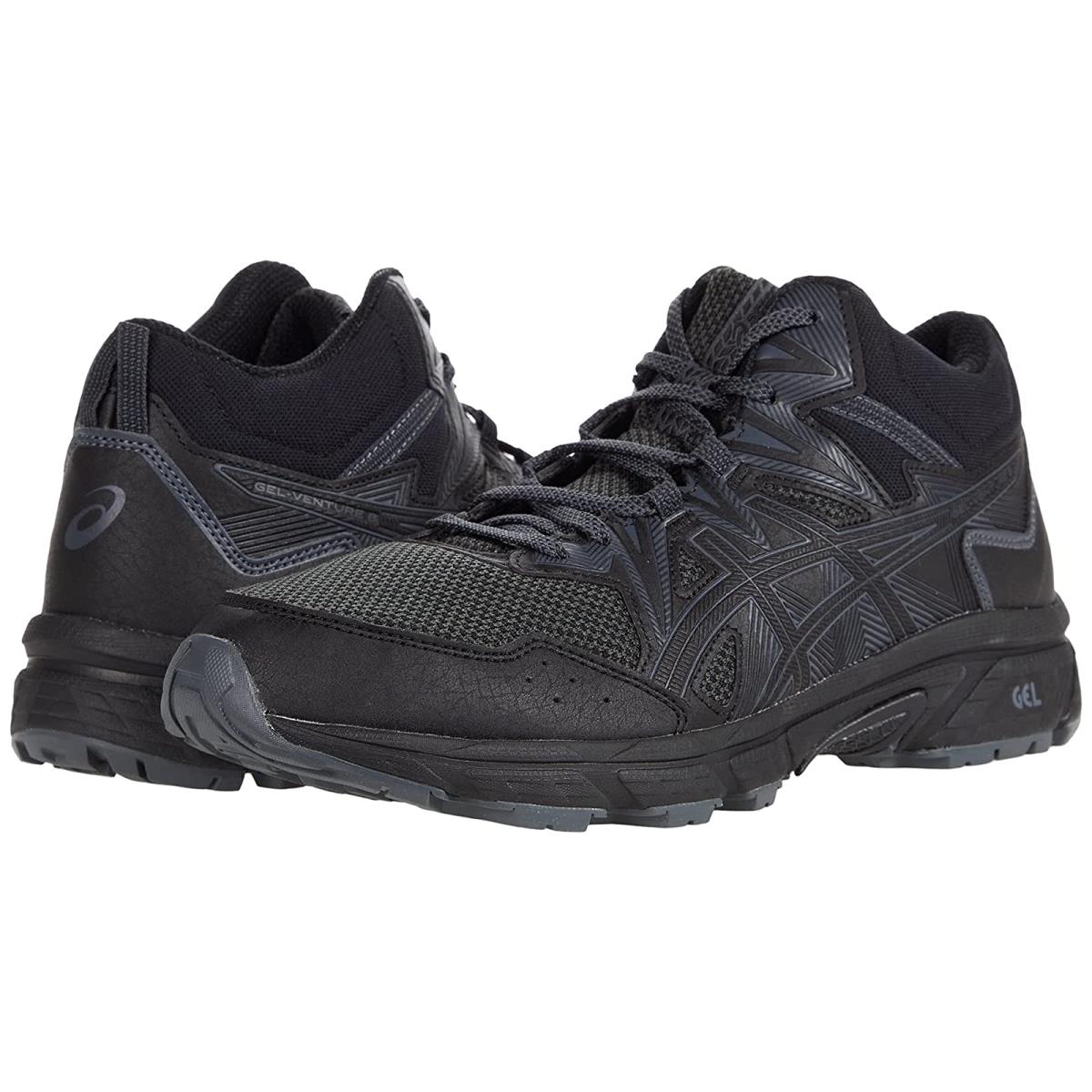 Man`s Sneakers Athletic Shoes Asics Gel-venture 8 Mid Top Black/Black