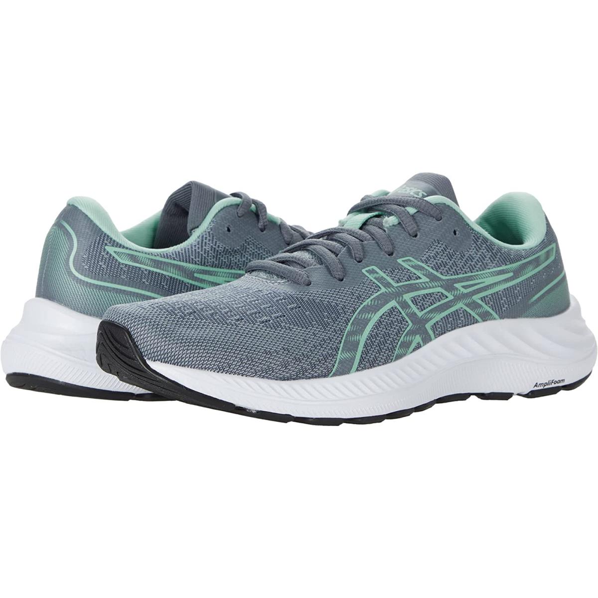 Woman`s Sneakers Athletic Shoes Asics Gel-excite 9 Sheet Rock/Oasis Green