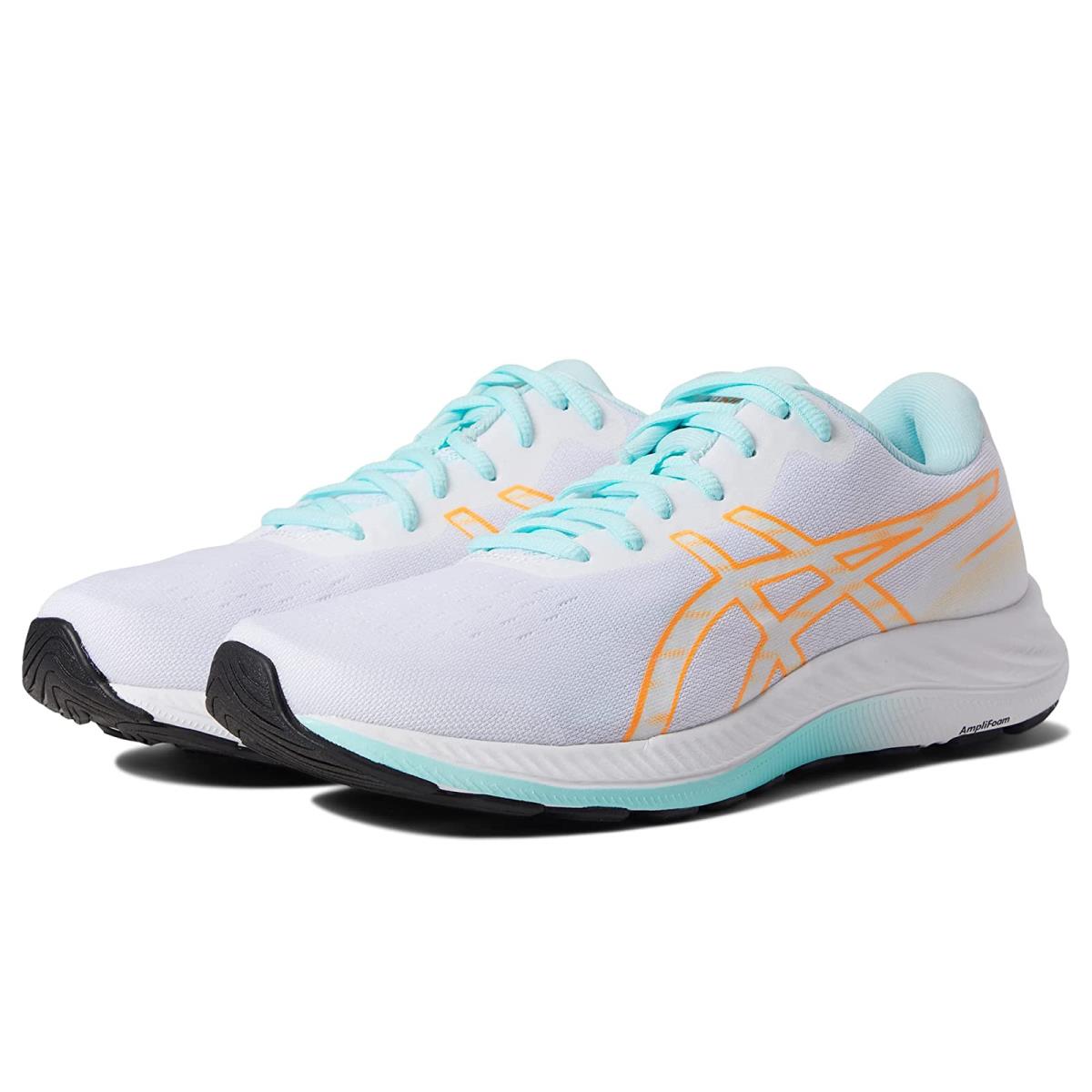Woman`s Sneakers Athletic Shoes Asics Gel-excite 9 White/Orange Pop