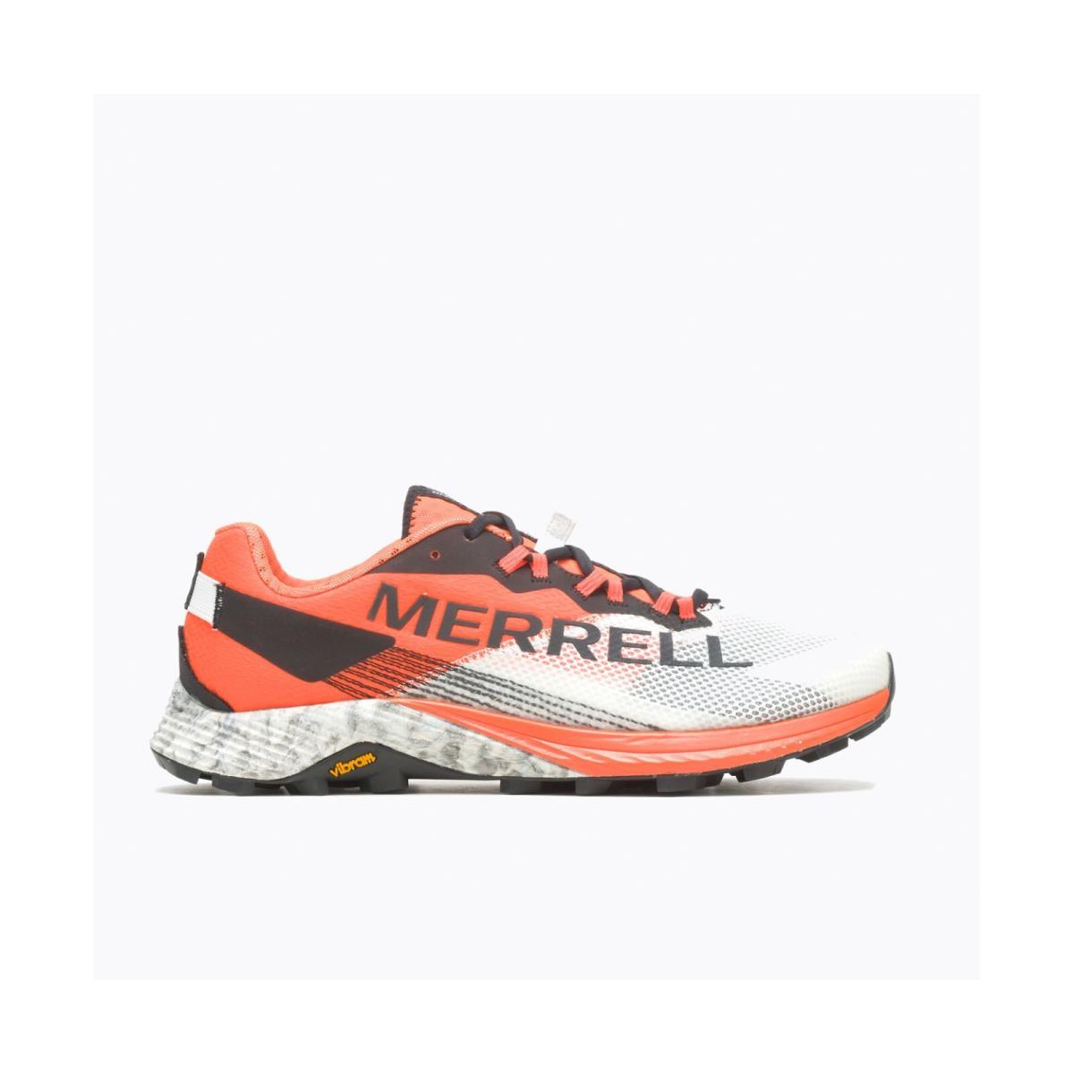 Merrell Men`s Lightweight Breathable Reflective Anti-microbial Athletic Shoes WHITE/ORANGE