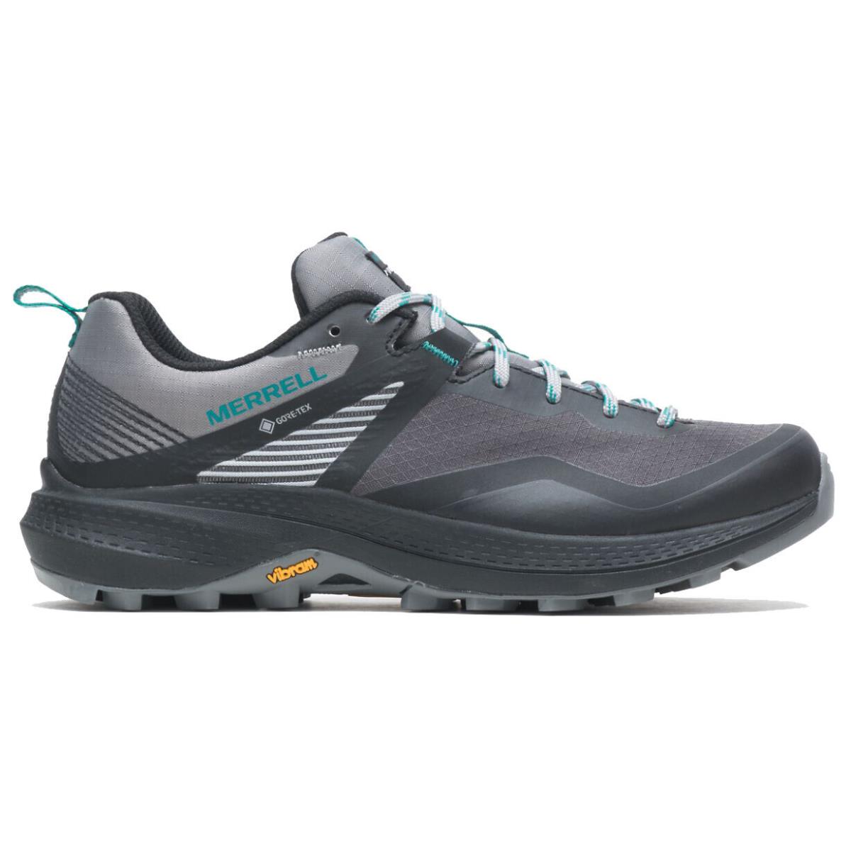 Merrell Women`s Waterproof Gore-tex Breathable Mesh Hiker Shoes Removable Insole CHARCOAL/TEAL