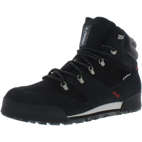 Adidas Men`s Terrex Snowpitch Cold.rdy Walking Shoe Black/Black/Scarlet
