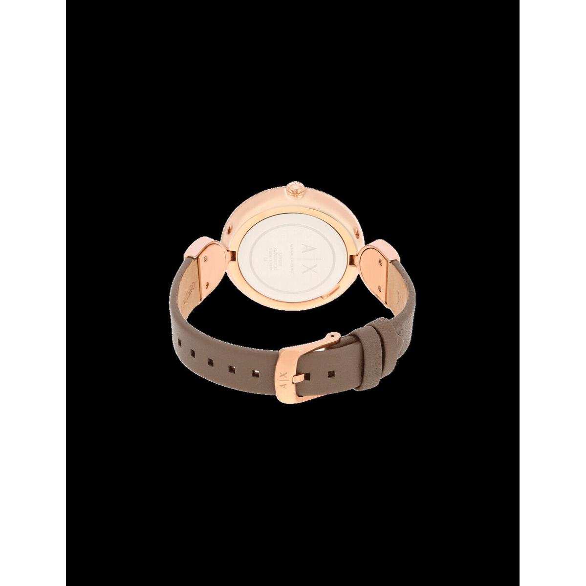 Armani Exchange watch  - Black Dial, Gray Band, Rose Gold Bezel 0