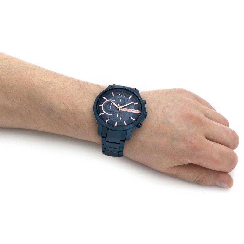 Armani Exchange watch Multifunction - Blue Dial, Blue Band, Blue Bezel 0