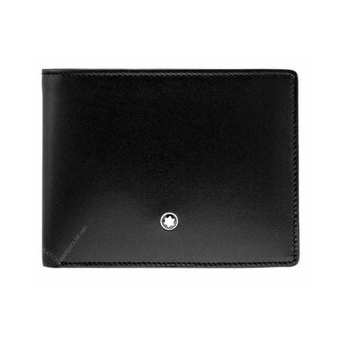 Montblanc Meisterstuck 6cc Black Italian Cowhide Leather Wallet 14548