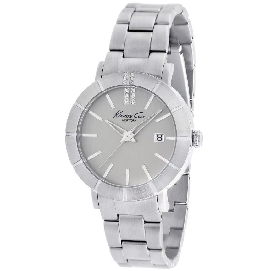 Kenneth Cole KC4867 York Women`s Classic Triple Silver Etched Bezel Watch