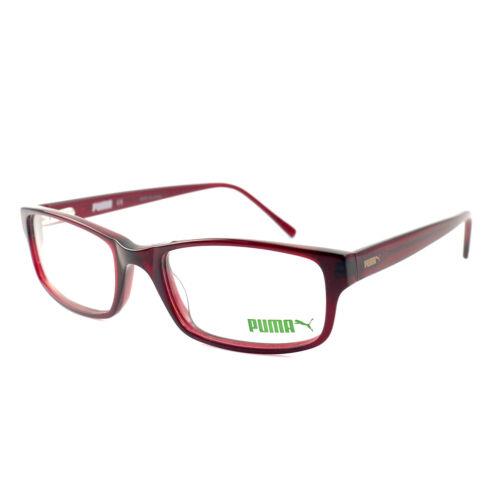 Puma Eyeglasses Women Clear Red Frames Rectangle 54 19 140 PE0021O 003