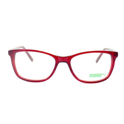 Puma eyeglasses  - Red , Red Frame, With Plastic Demo Lens Lens