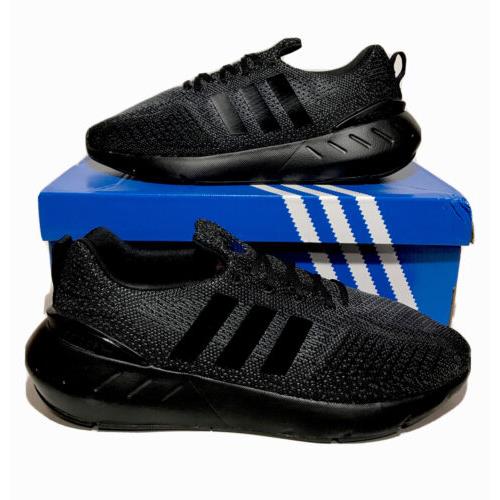 Adidas Swift Run 22 Mens Size 9 Running Shoes Athletic Swift Run Triple Black