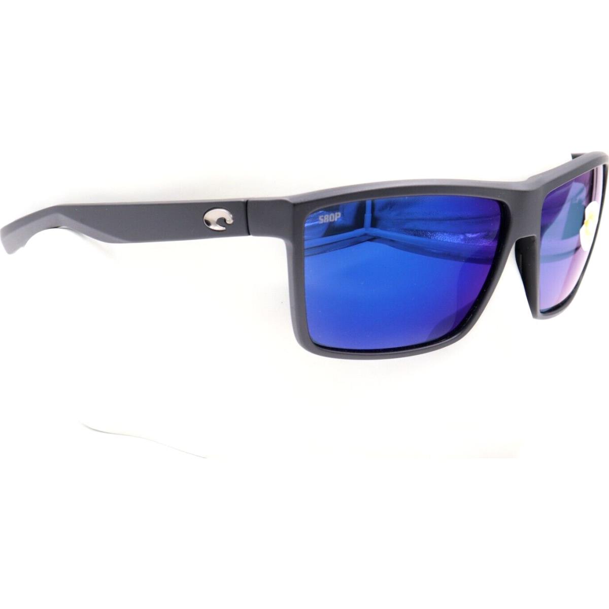 Costa Del Mar Rinconcito Matte Black Blue 580P Sunglasses 06S9016 90160960