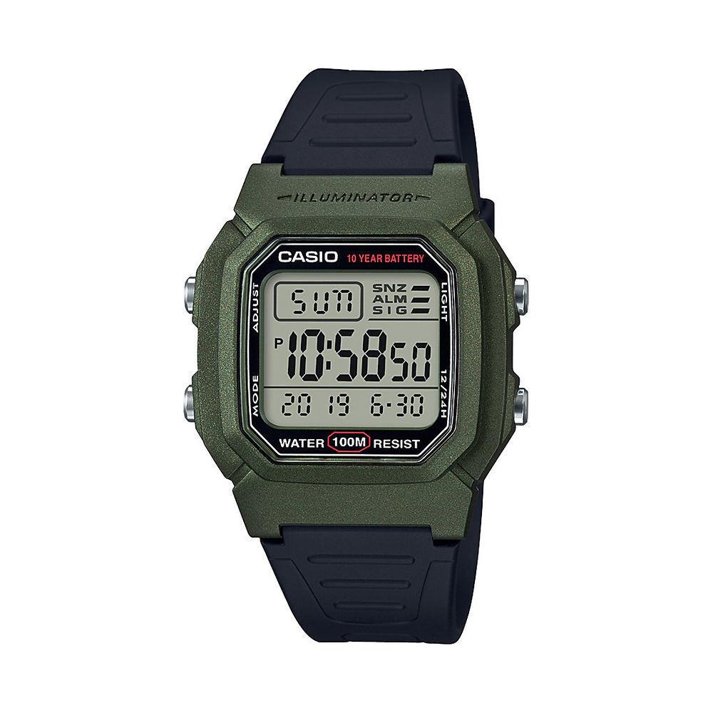 Casio Men`s Large Sports Digital Watch Black/green