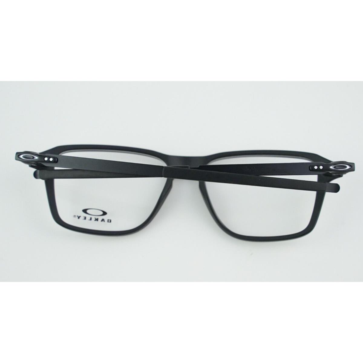 Oakley eyeglasses Wheel House - Matte Black w/ Black & Silver Temples Frame, Demos with imprint Lens 1