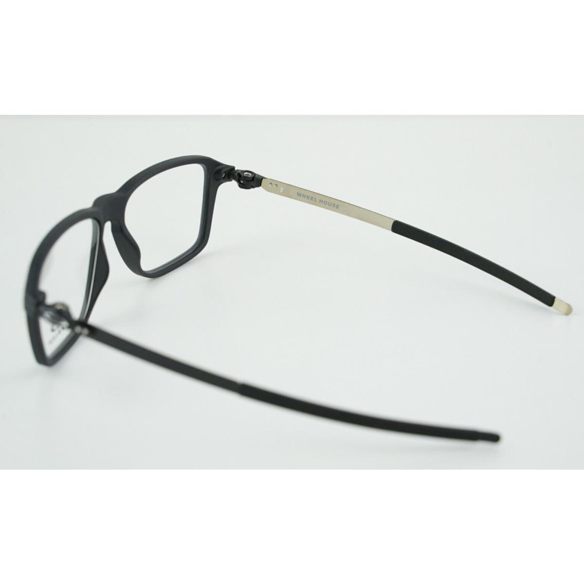 Oakley eyeglasses Wheel House - Matte Black w/ Black & Silver Temples Frame, Demos with imprint Lens 2