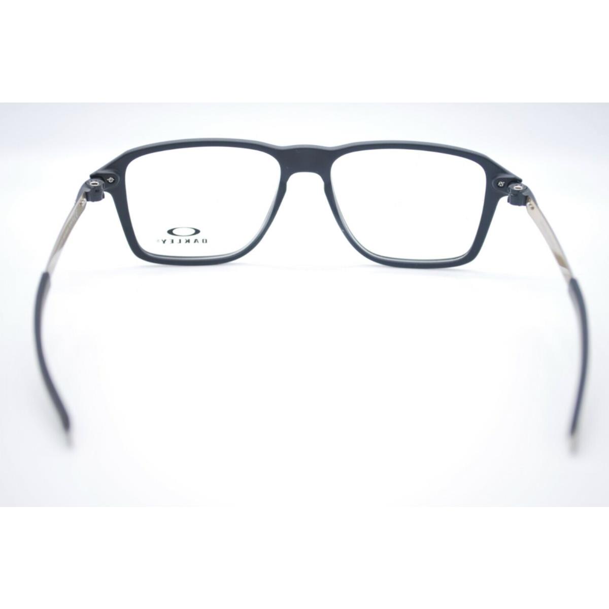 Oakley eyeglasses Wheel House - Matte Black w/ Black & Silver Temples Frame, Demos with imprint Lens 5