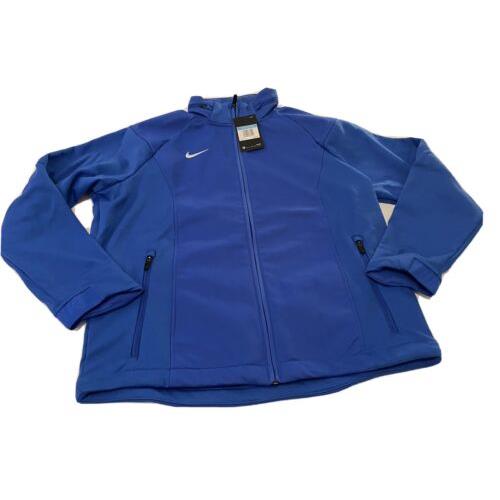 Nike Men`s Sphere Woven Sz M Mid Weight Hooded Jacket Blue Medium CI4490-494