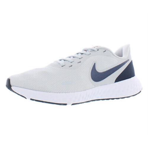 Nike Revolution 5 Mens Shoes Size 9 Color: Grey/navy/white