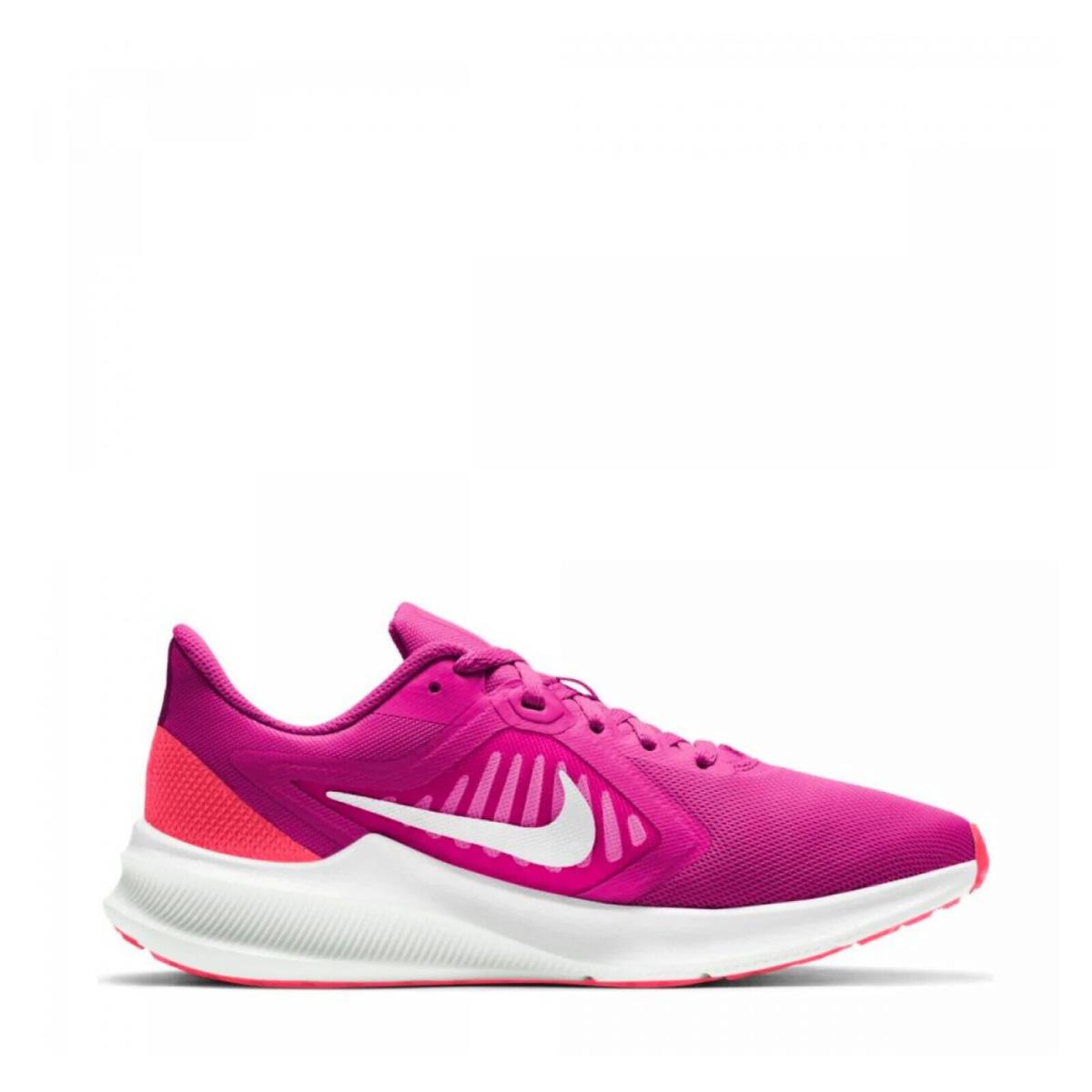 Nike Downshifter 10 CI9984-600 Women`s Pink White Running Shoes Size 11 TV1096