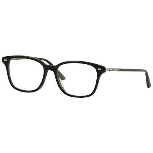 Gucci Men`s Eyeglasses Web GG0520O 0520/O 001 Black/ruthenium Optical Frame 53mm