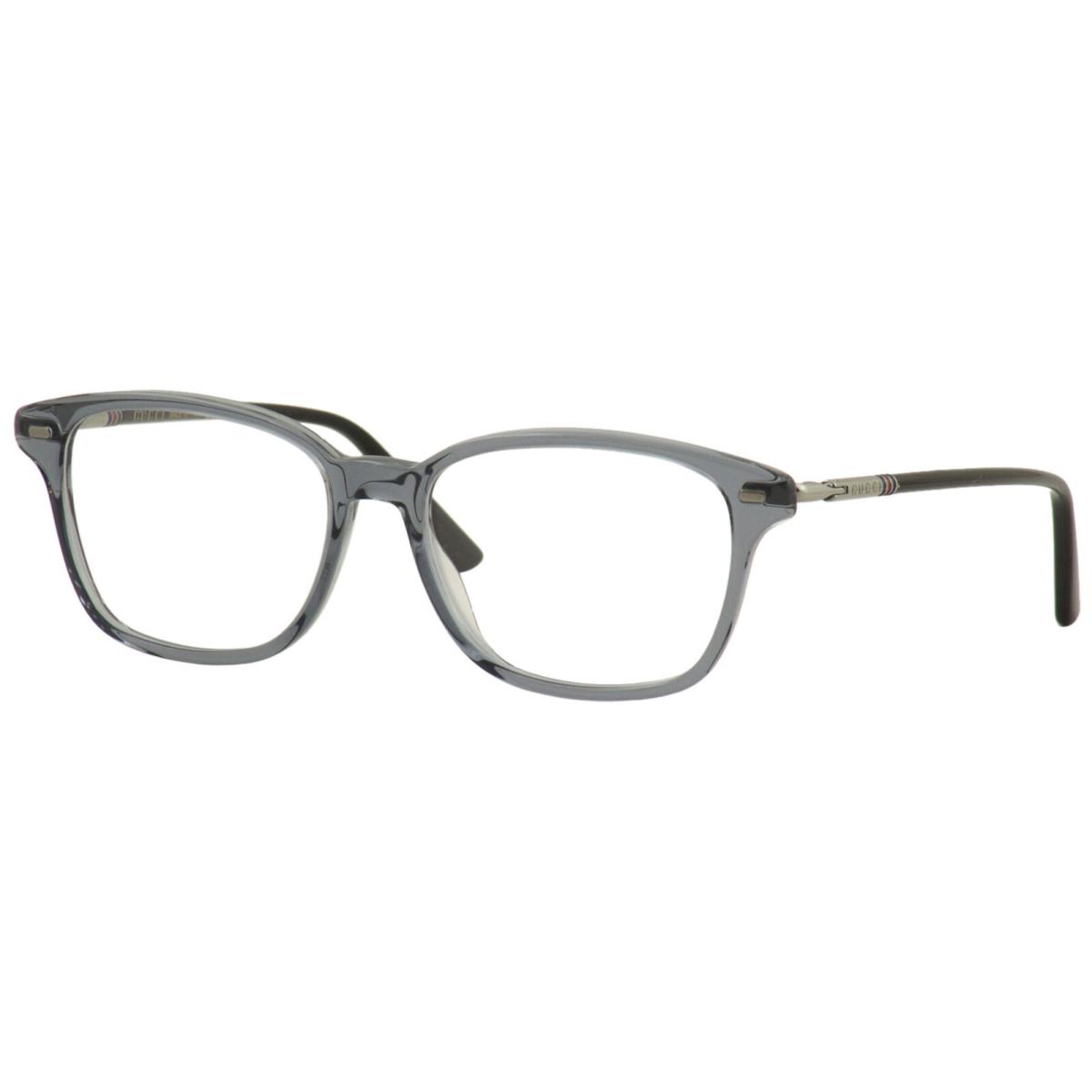 Gucci Men`s Eyeglasses Web GG0520O GG/0520/O 003 Crystal/ruthenium Optical Frame - Frame: Gray