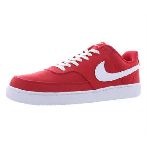 Nike Court Vision Lo Cnvs Mens Shoes Size 13 Color: University Red/white