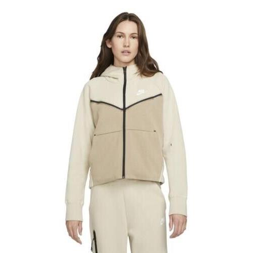 Nike Sportswear Tech Fleece Windrunner Women`s Full-zip Hoodie Size L CW4298-206