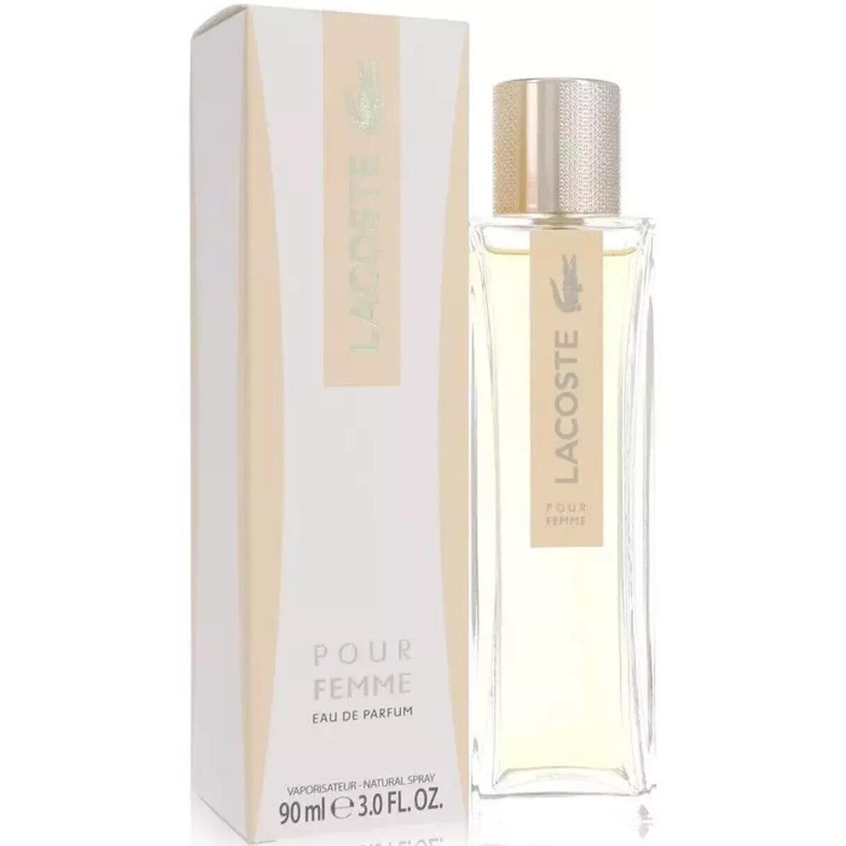 Lacoste Pour Femme by Lacoste Perfume Edp 3.0 oz