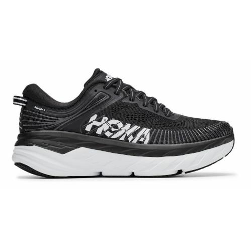 Hoka One One Bondi 7 Running Shoes Women`s US Sizes 6-12 Colors Available Black/White