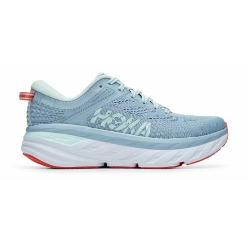 Hoka One One Bondi 7 Running Shoes Women`s US Sizes 6-12 Colors Available Blue/Fog