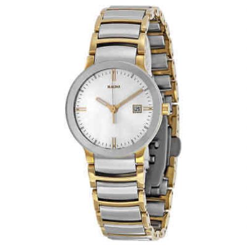 Rado Centrix Jubile Silver Dial Two-tone Ladies Watch R30932103 - Silver Dial, Two-tone (Silver-tone and 18kt Gold-plated) Band