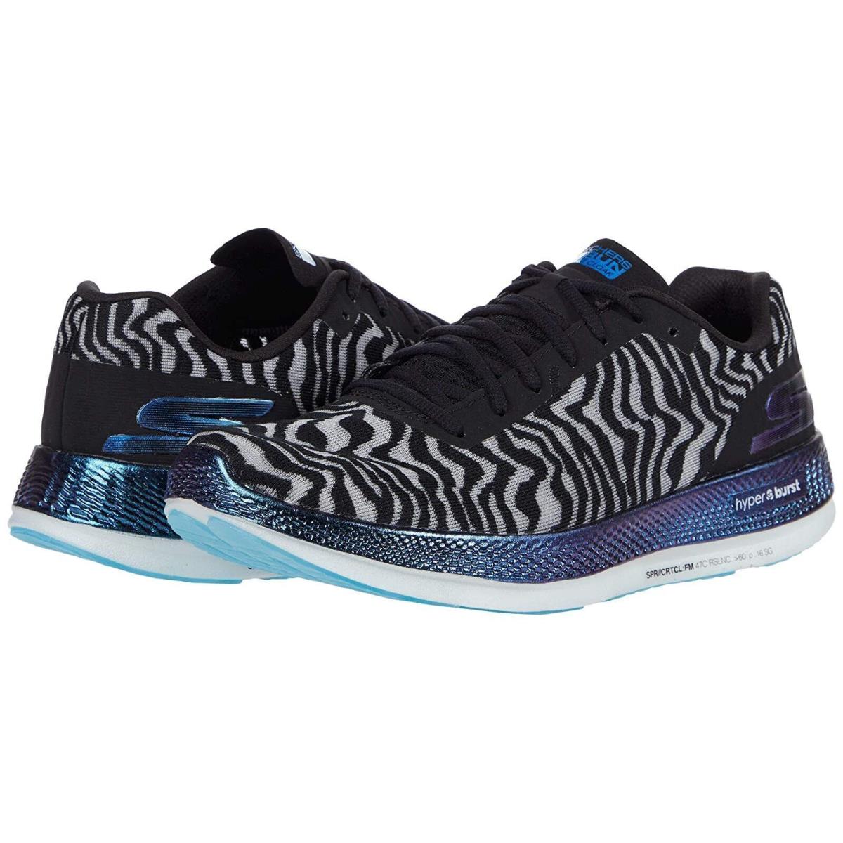 Skechers Go Run Razor 3 Cloak Hyper Running Shoes Sneakers Men`s 12 Black/blue
