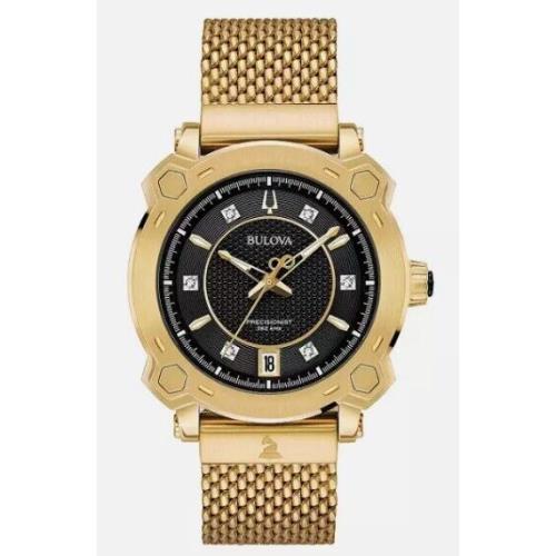 Bulova Grammy Awards Special Edition Precisionist Diamond Mesh Watch 97P124