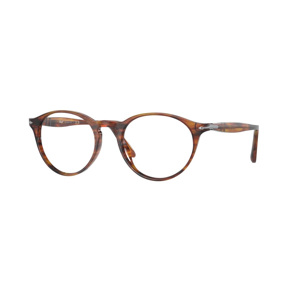 Persol PO3092V 9066 Striped Brown Transparent 48 mm Men`s Eyeglasses