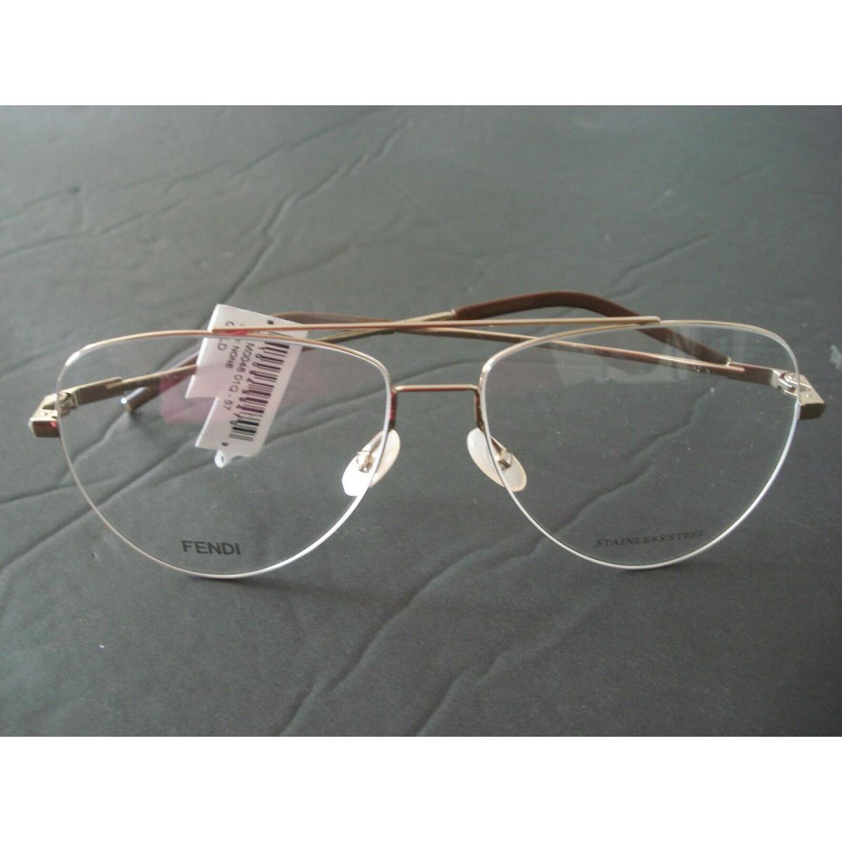 Fendi eyeglasses  - Brown and gold Frame 2
