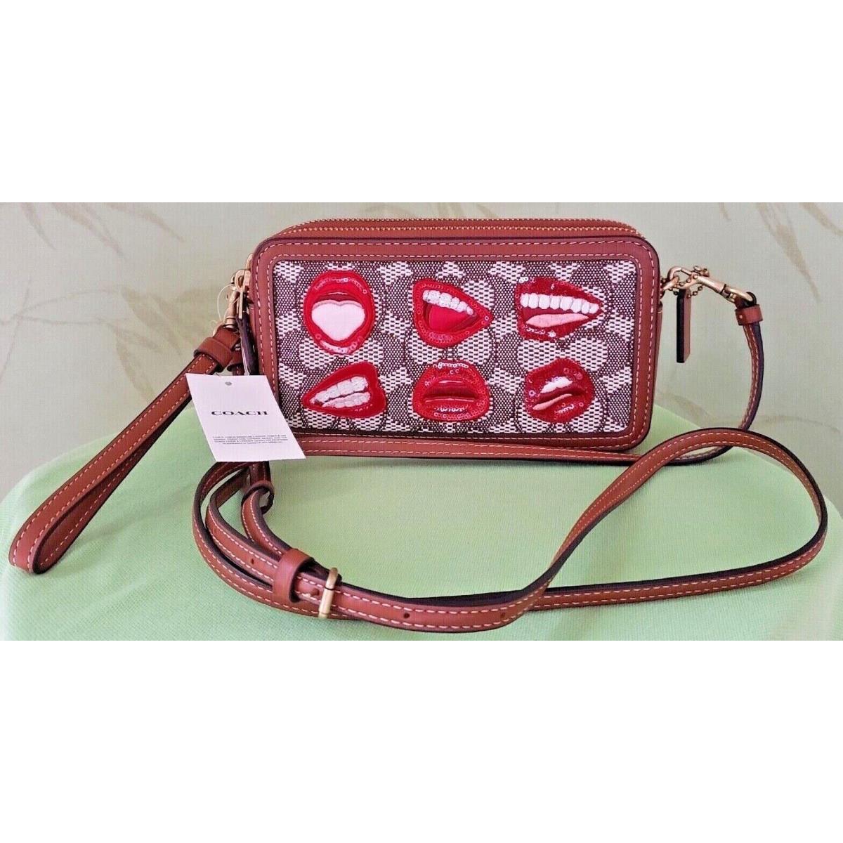 Coach outlet CA231 X Tom Wesselmann Kira Crossbody In Signature Textile Jacquard NWT