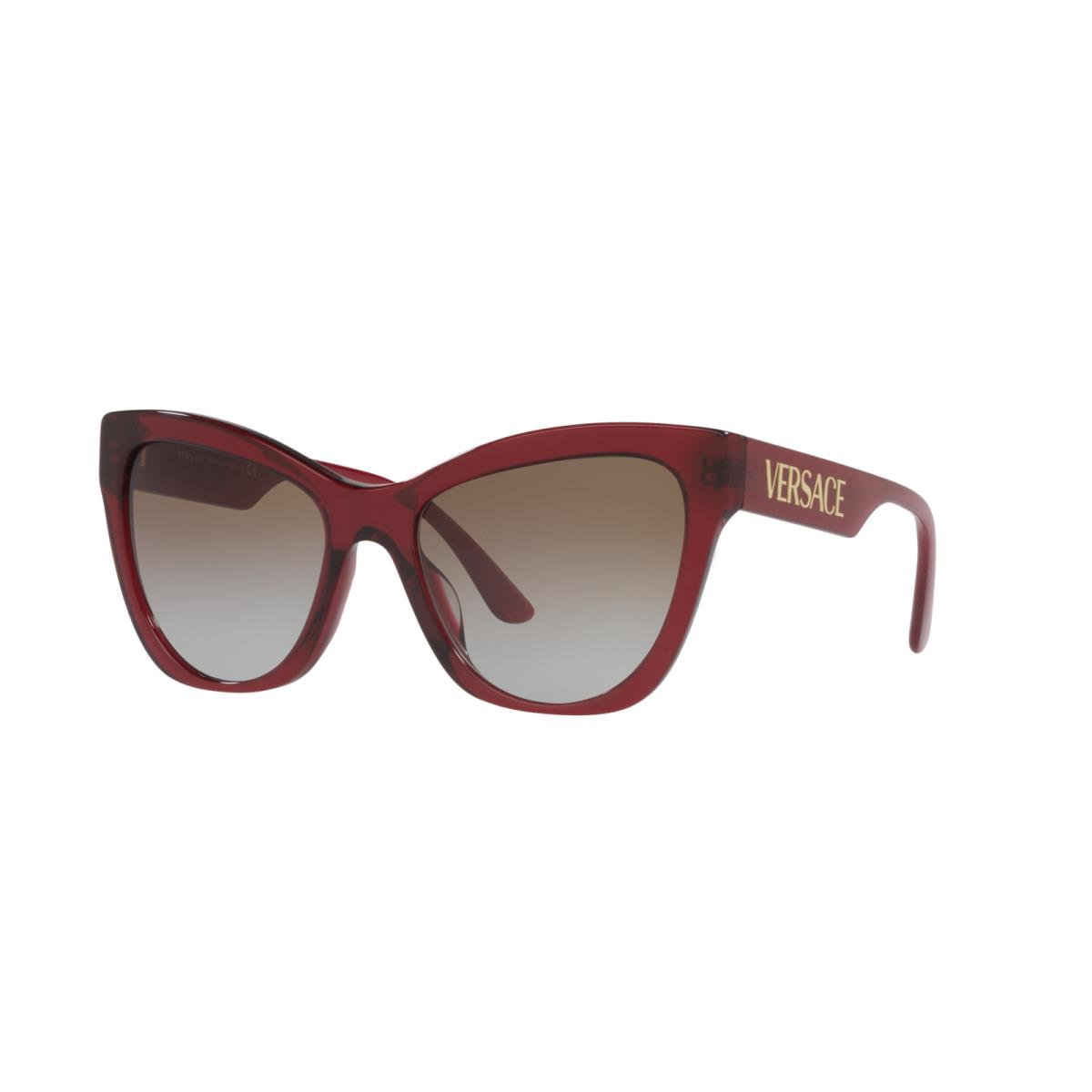 Versace Sunglasses VE4417U 38889 56mm Transparent Red / Grey Gradient Brown Lens