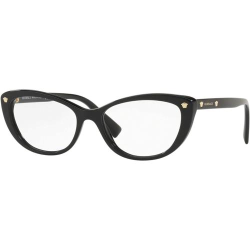 Versace Eyeglasses VE3258 GB1 53mm Black / Demo Lens