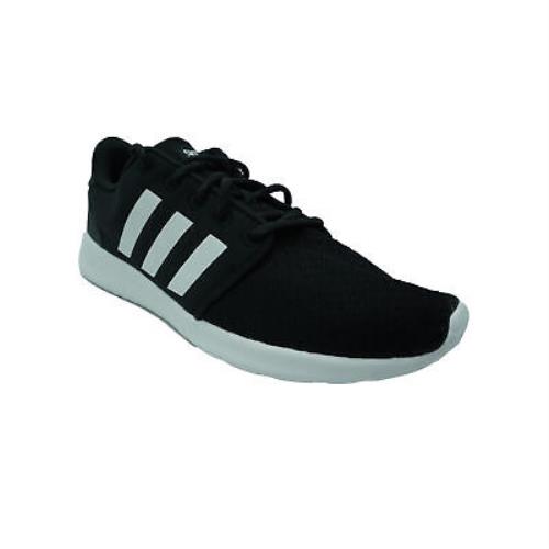 Adidas Women`s Cloudfoam QT Racer Running Athletic Shoes Black White Size 8