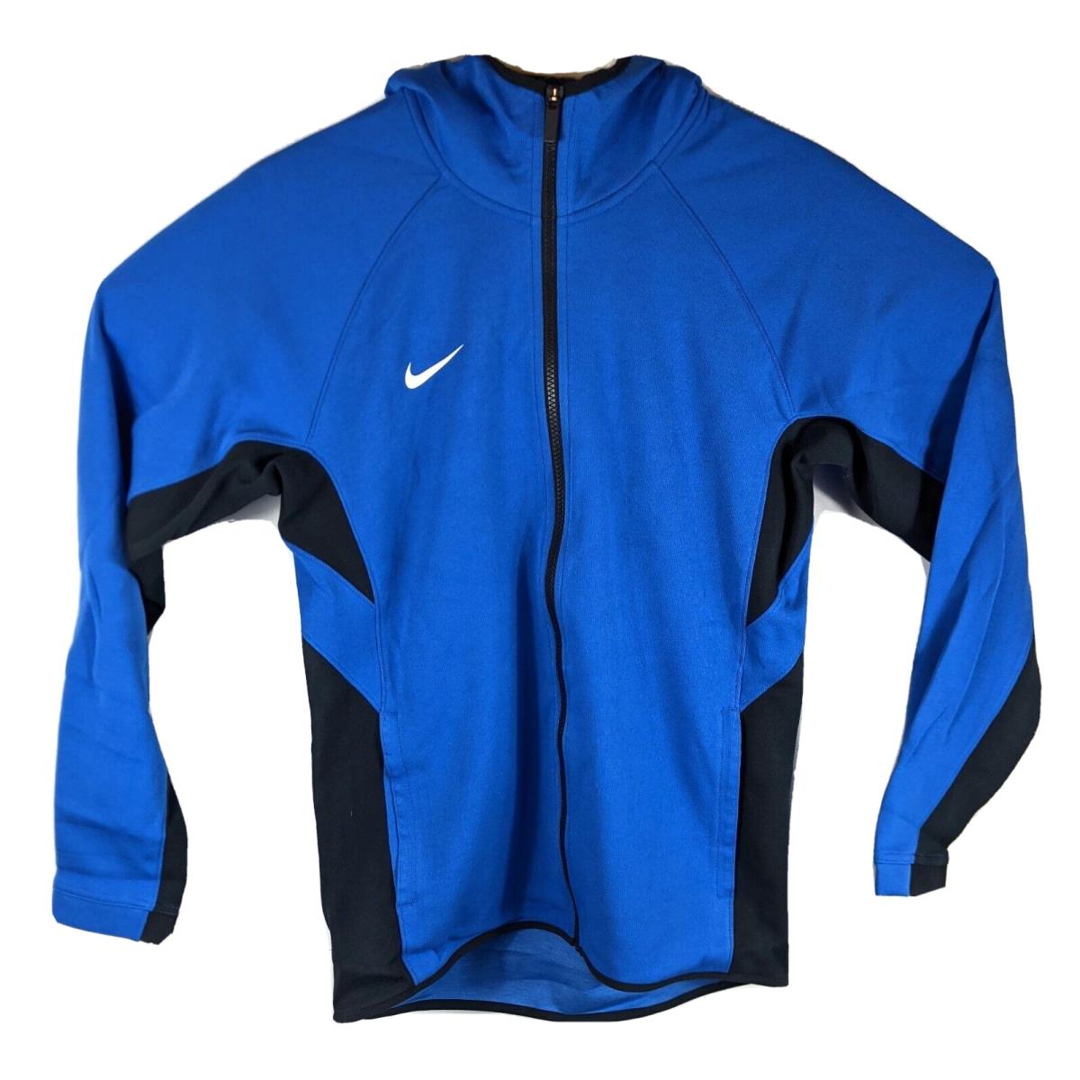 Nike Blue Hoodie Mens Large with Breathable Hood Full Zip Multi Sport Sweatshirt