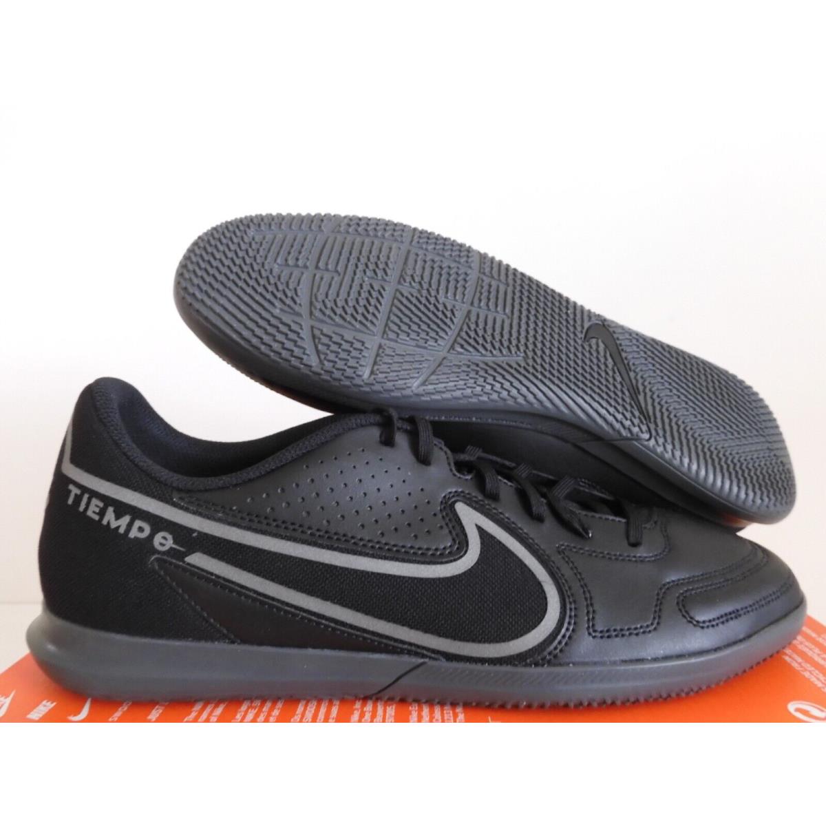 Nike Tiempo Legend 9 Club IC Indoor Soccer Cleats Black SZ 12 DA1189-004