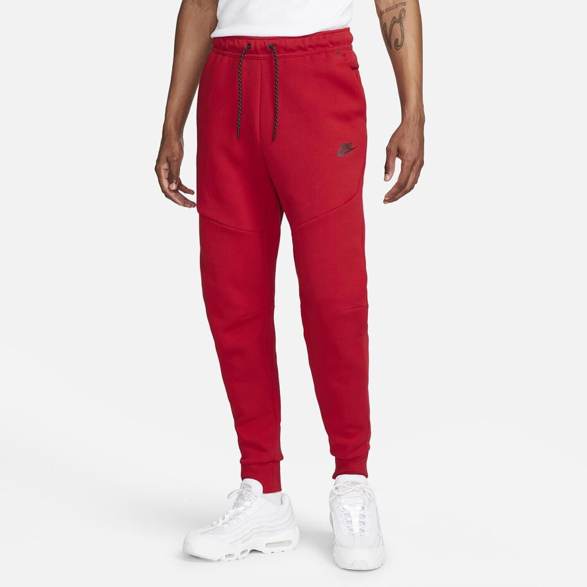 Nike Men`s Sportswear Tech Fleece Jogger Red Sz L CU4495-687