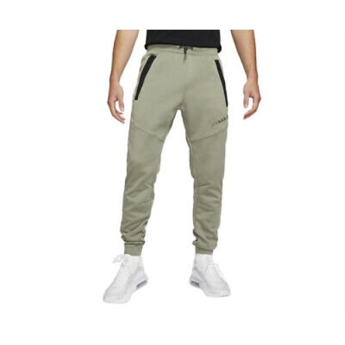 Nike Air Max Fleece Bb Mens Active Pants Size L Color: Olive/black