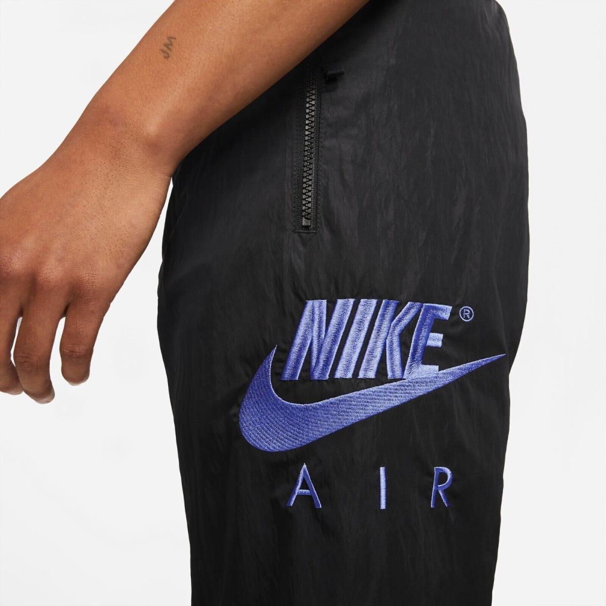 Nike Air Woven Jogger Pants Men`s Size XL Black/rush Violet DD6421 011