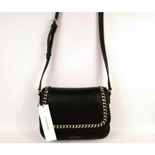 calvin klein saddle bag chain