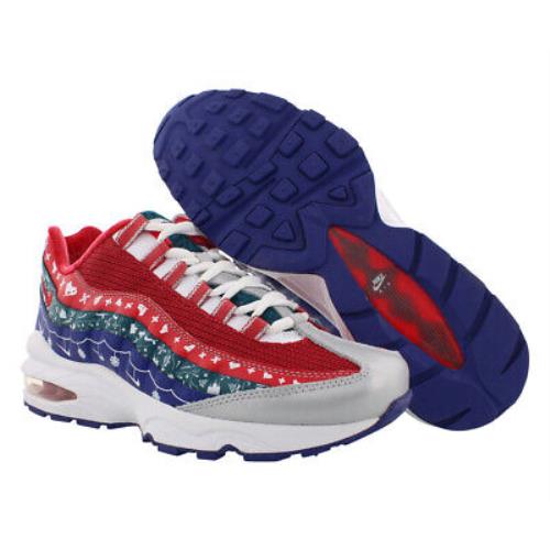 Nike Air Max 95 Girls Shoes Size 4 Color: White/university Red