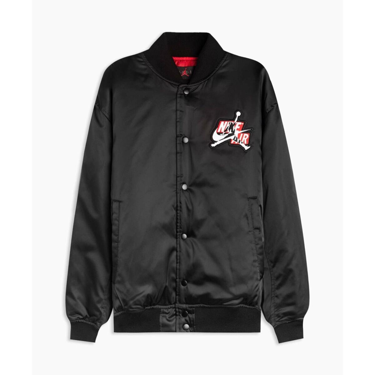 Nike Air Jordan Jumpman Classics Men`s Bomber Jacket Black Red Size Xxl