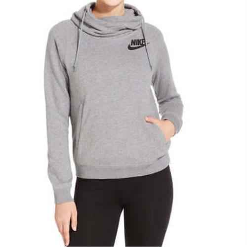 Nike Womens Funnel Neck Fleece Pullover Hoodie XS